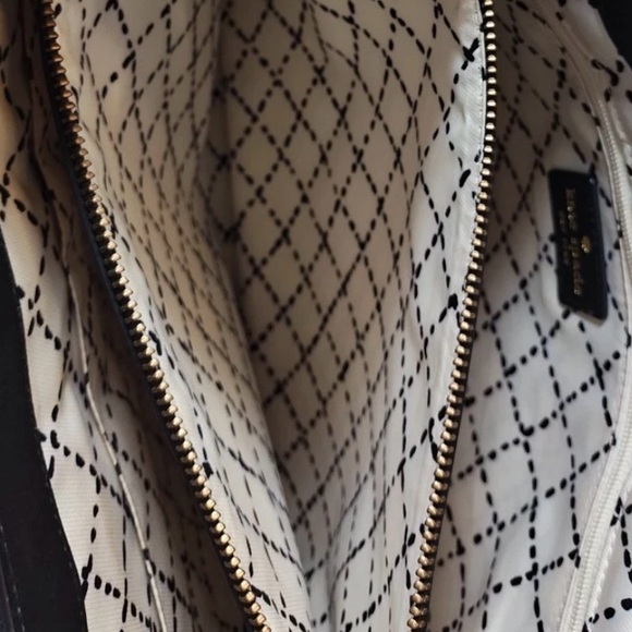 Kate Spade New York Quinn Villabella Black Leather Bow Tote Bag Purse Pebbled - Picture 11 of 11